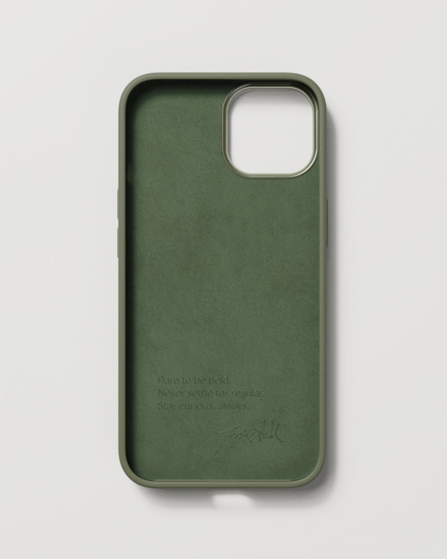 Bold Case - iPhone 14 - Linen Beige & Olive Green