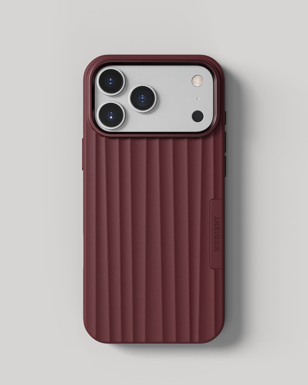【新品】NUDIENT iPhone 17 Bold Case Bold Case MagSafe - Oxblood Red - iPhone 17 Pro Max – NUDIENT