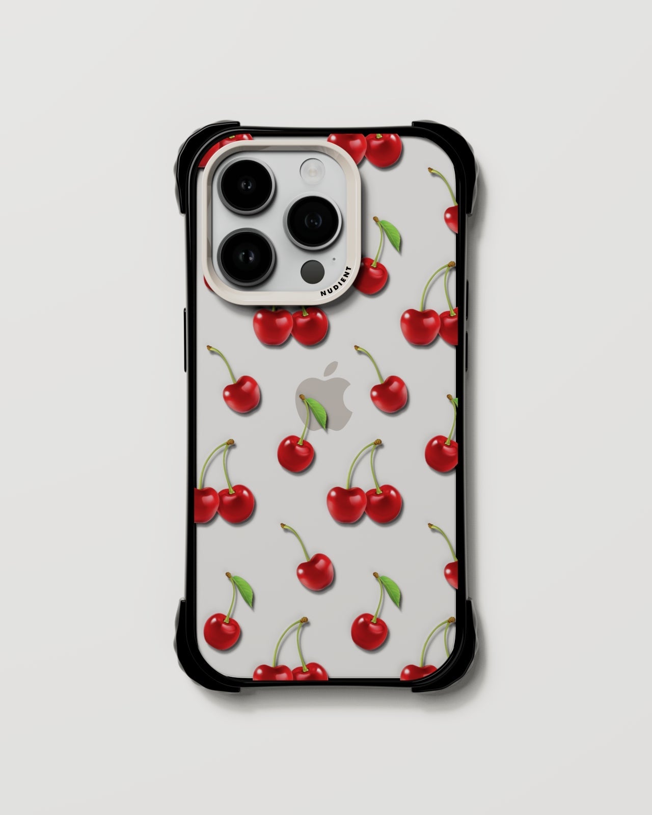 Form Bumpy Print Case - iPhone 14 Pro - Cherry Licious | Mobile phone Case accessories from NUDIENT Form Bumpy Print Case - iPhone 14 Pro - Cherry Licious | Mobile phone Case accessories from NUDIENT