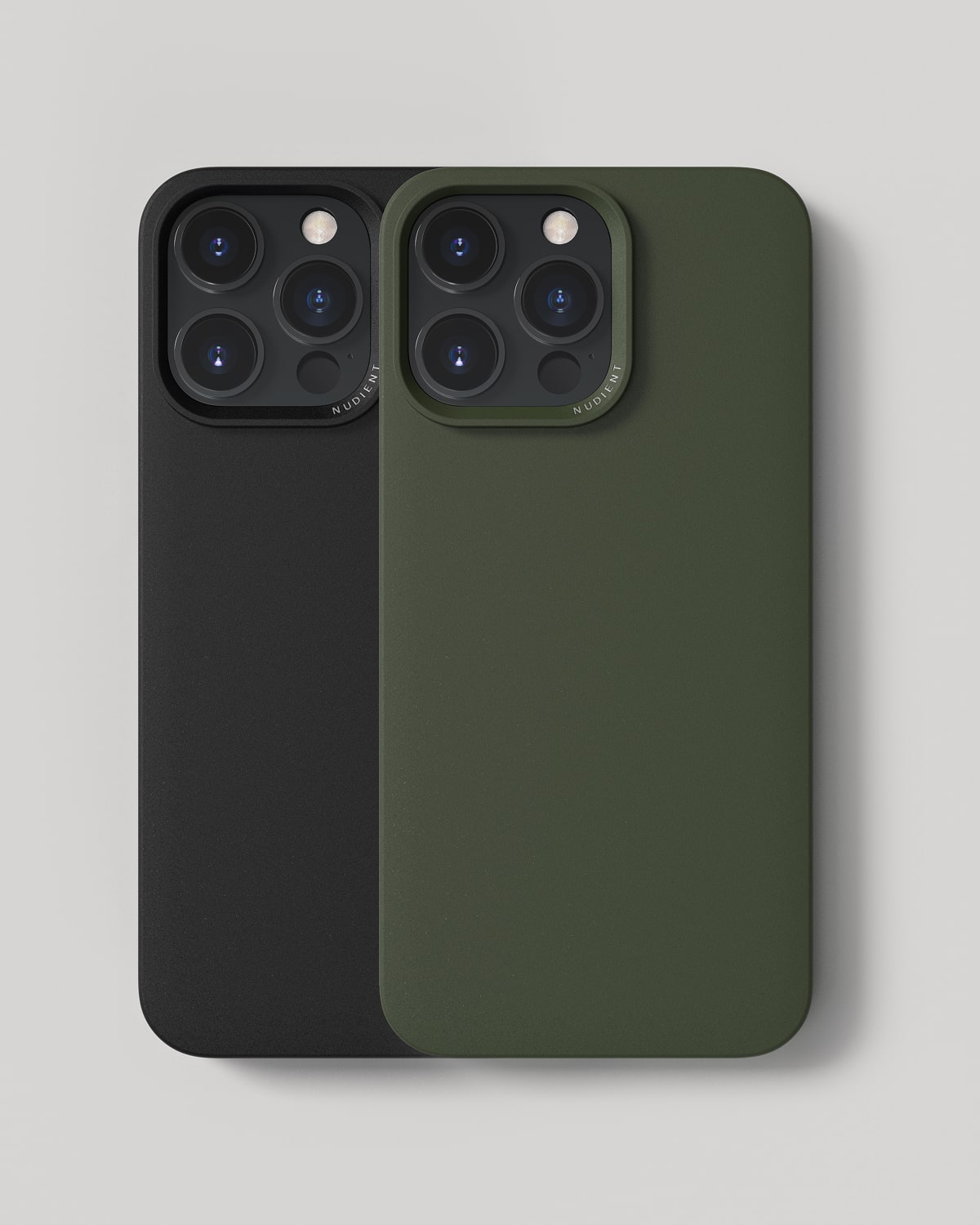 Thin Case - iPhone 14 Pro Max - Ink Black & Pine Green – NUDIENT