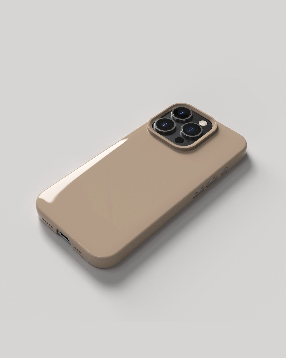 Thin Case - Clay Beige Glossy - iPhone 16 Pro – NUDIENT Thin Case - Clay Beige Glossy - iPhone 16 Pro – NUDIENT
