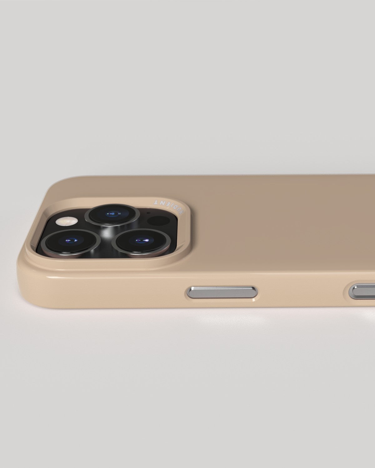 Thin Case - Clay Beige Glossy - iPhone 16 Pro – NUDIENT Thin Case - Clay Beige Glossy - iPhone 16 Pro – NUDIENT
