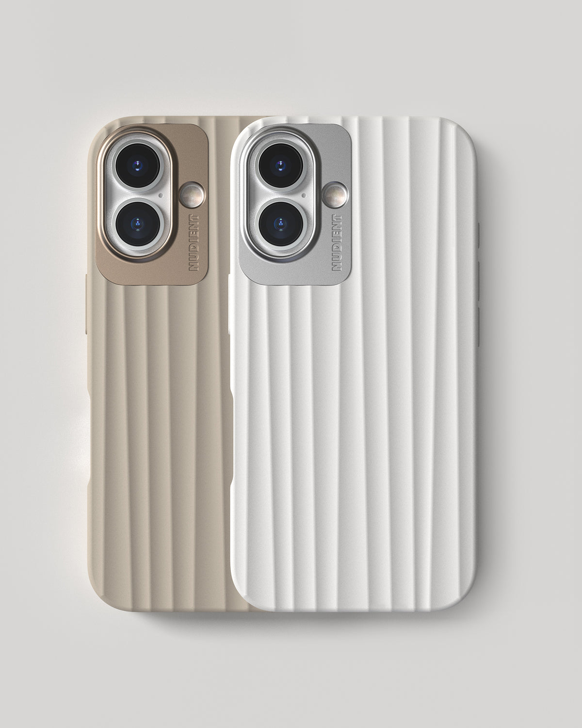 Bold Case - iPhone 16 - Linen Beige & Chalk White – NUDIENT