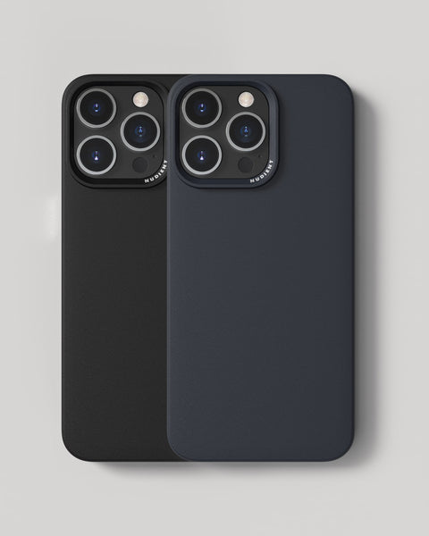 NUDIENT iPhone15ケース　iPhoneケース Thin Case - iPhone 15 Pro Max - Ink Black & Midwinter Blue – NUDIENT