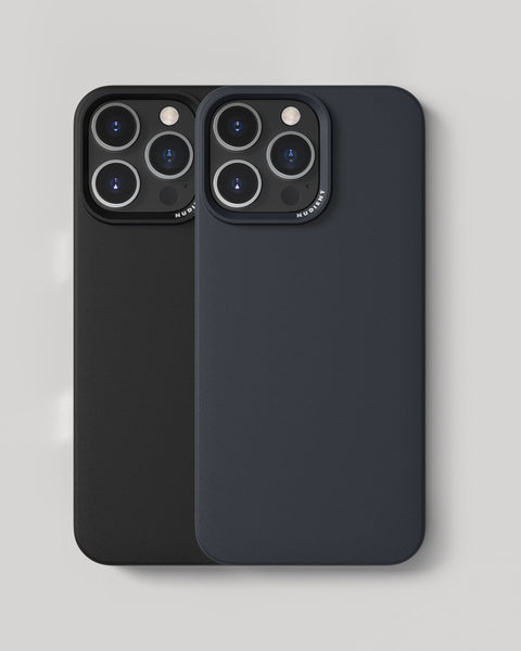 Thin Case - iPhone 16 Pro Max - Ink Black & Midwinter Blue – NUDIENT