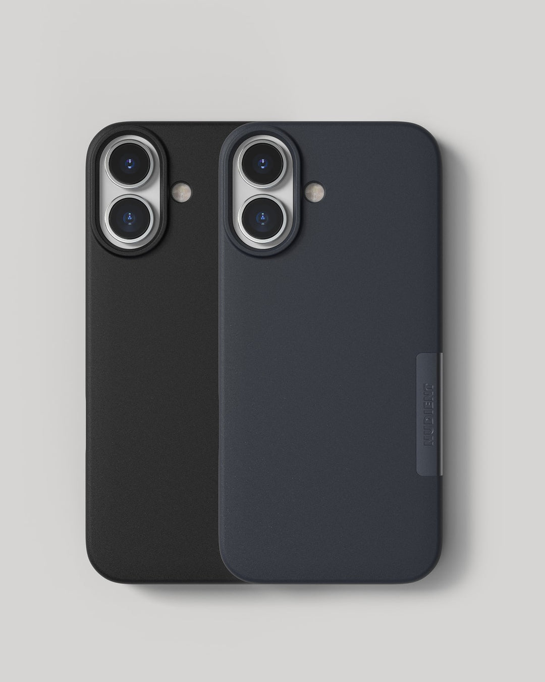 Thin Case - iPhone 17 - Ink Black & Midwinter blue – NUDIENT